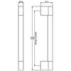 Carlisle Brass Modern Keyhole-End Cabinet Handle small Image 4
