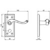 Carlisle Brass Georgian Traditional Lever Handle on Short Backplate - Polished Brass small Image 4