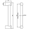 Carlisle Brass Acrylic Transparent Round Bar Handle small Image 4