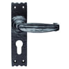 Carlisle Brass Slimline Traditional Black Antique Lever on Backplate small Image 4