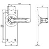 Carlisle Brass Traditional Black Antique Creased-Style Straight Lever on Backplate small Image 4