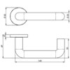 Carlisle Brass Eurospec Satin Anodised Aluminium Round Bar Lever Handle small Image 4