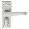 Carlisle Brass Victorian Lever Handle on Backplate with WC Privacy Lock small Image 4