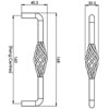 Carlisle Brass D-Type Steel Pull Handle with Oval Cage Design small Image 4