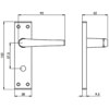 Carlisle Brass Eurospec Aluminium Mial Lever on Backplate - 152 x 38mm small Image 4