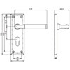 Carlisle Brass Serozzetta Sessanta Lever Handle on Backplate - Dual Finish small Image 4