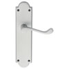 Carlisle Brass Victorian Scroll Lever with Latch on Shaped Backplate small Image 4