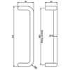 Carlisle Brass Eurospec Steelworx Contemporary Cranked Pull Handle small Image 4
