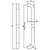 Carlisle Brass Eurospec Steelworx 30mm Heavy Duty D Pull Handle small Image 4