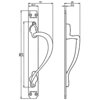 Carlisle Brass Laurin Ornate Offset Pull Handle on Backplate small Image 4