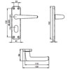 Carlisle Brass Eurospec Aluminium Lever on Backplate small Image 4