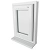 Crystal 1 Clear Glass Double Glazed uPVC Window - White small Image 4