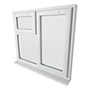 Crystal 3 Clear Glass Triple Glazed uPVC Window - White - Right Handed small Image 4