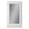 Crystal Obscure Glass Double Glazed uPVC Window - White - Left Handed small Image 4