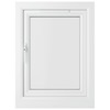 Crystal 1 Clear Glass Double Glazed Side Hung uPVC Window - Agate and White - Left Hand small Image 4