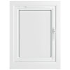 Crystal 1 Clear Glass Double Glazed uPVC Window - Grey and White - Right Handed small Image 4