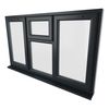 Crystal 4 Clear Glass Double Glazed uPVC Window - Grey and White -  Left and Right Handed small Image 4