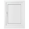 Crystal 1 Clear Glass Double Glazed Side Hung uPVC Window - Black and White - Left Hand small Image 4