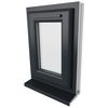 Crystal 1 Clear Glass Triple Glazed uPVC Window - Grey and White small Image 4