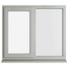 Crystal 2 Clear Glass Triple Glazed uPVC Window - Agate and White - Left Handed small Image 4