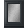 Crystal 1 Obscure Glass Triple Glazed uPVC Window - Grey and White - Right Handed small Image 4