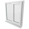 Crystal 2 Clear Glass Triple Glazed uPVC Window - White - Right Handed small Image 4