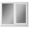 Crystal 2 Obscure Glass Triple Glazed uPVC Window - White - Right Handed small Image 4