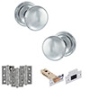 Atlantic Old English Harrogate Door Knob Handle Pack small Image 4