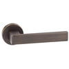 Atlantic Forme Asti Lever Door Handle on Minimal Round Rose - 129mm L small Image 4