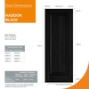 JB Kind Haddon Internal Door with 1 Panel - Prefinished Black small Image 4