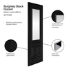 JB Kind Burghley Internal Door with 1 Panel and 1 Clear Glazed Light - Prefinished Black small Image 4